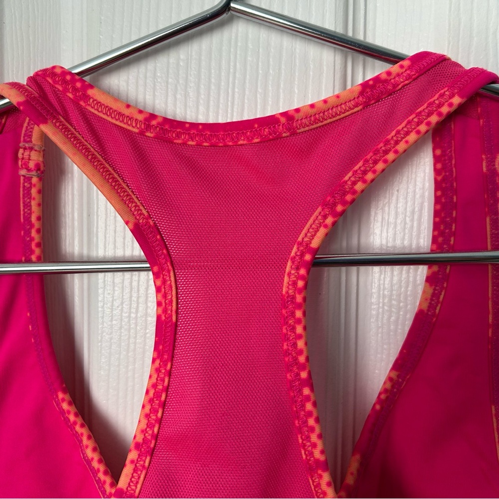 Calvin Klein Performance Quick Dry Pink and Orange Athletic Sports Bra Size XL - Picture 10 of 14